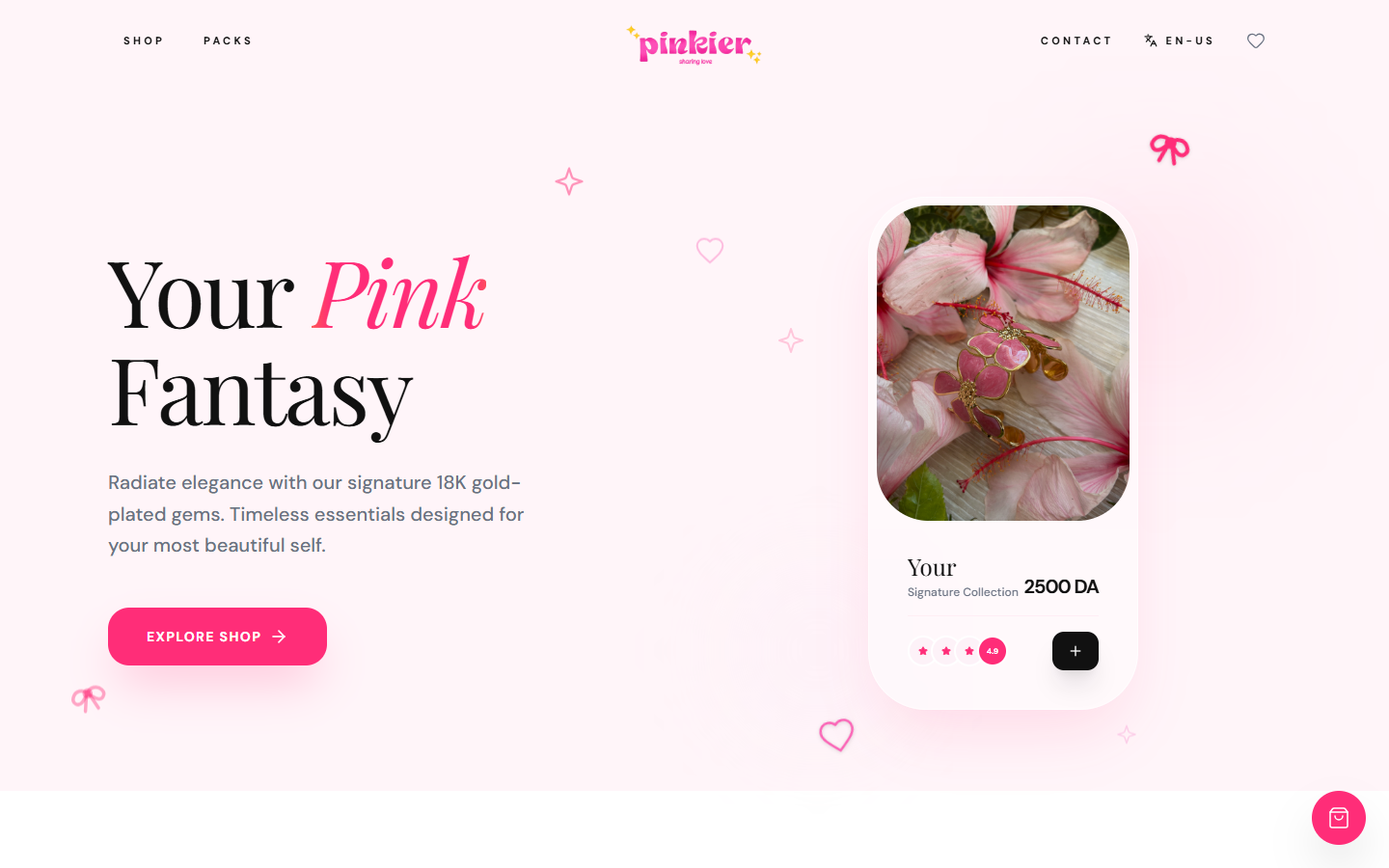 Homepage hero